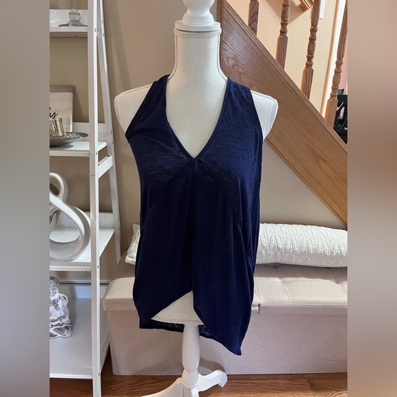 EXPRESS BLUE HIGH LOW TANK TOP - Picture 1 of 1